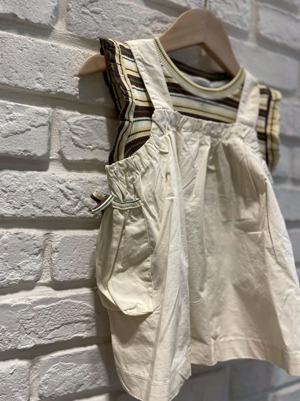 26059現貨夏款女童上衣條紋套裝尺寸80-120 