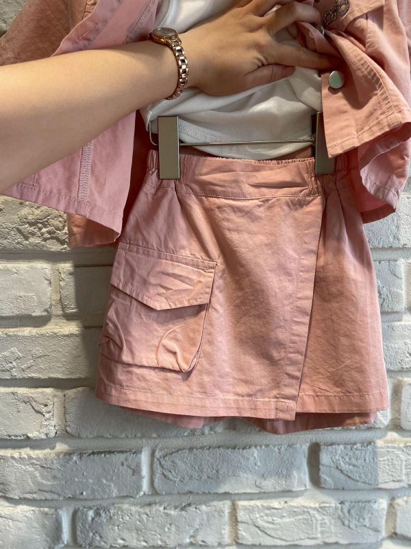 2603-現貨夏款女童氣質ALO背心套裝尺寸90-130 