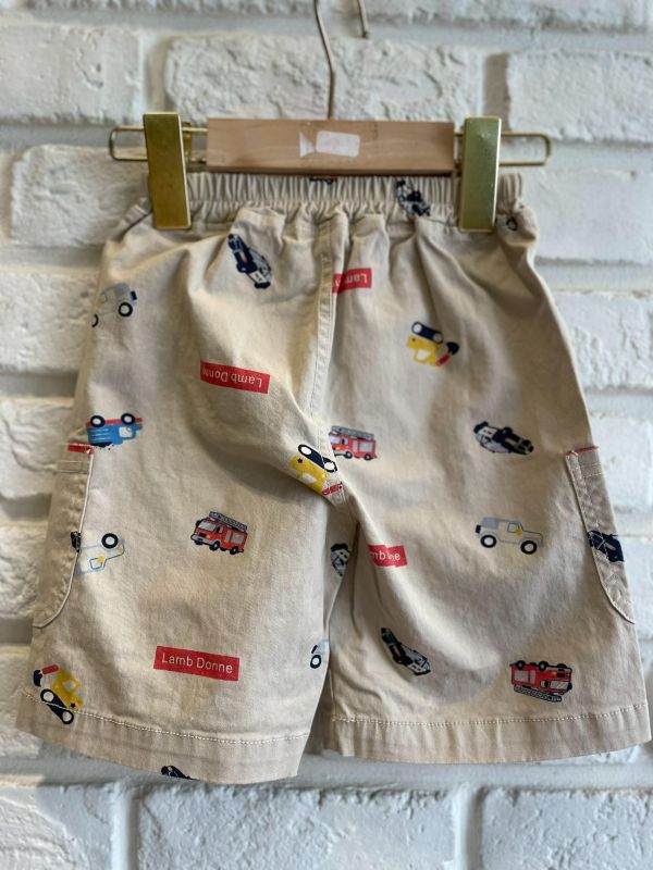 261958-1現貨夏款男童日系滿版車車短褲尺寸90-130 