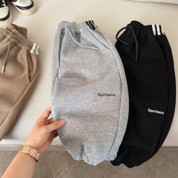 預購冬款男女童加厚束腳運動褲尺寸90-150 