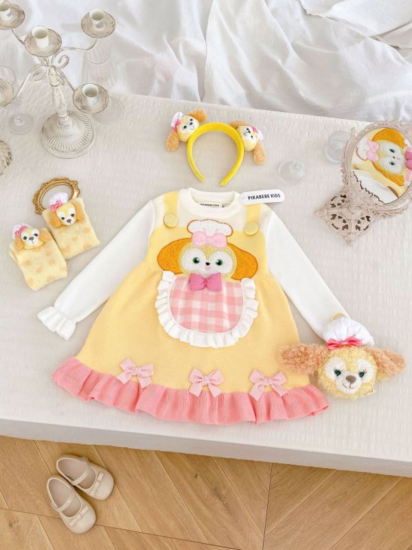 預購秋款設計師品牌日系狗狗公主針織洋裝 