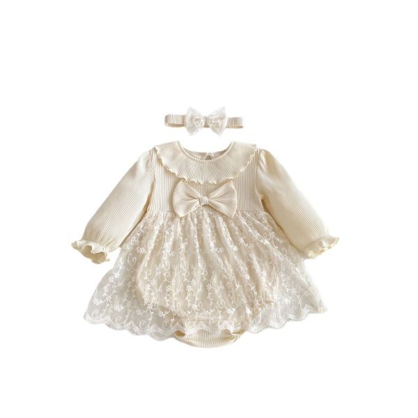 預購秋款女寶甜美公主包屁裙尺寸66-90 