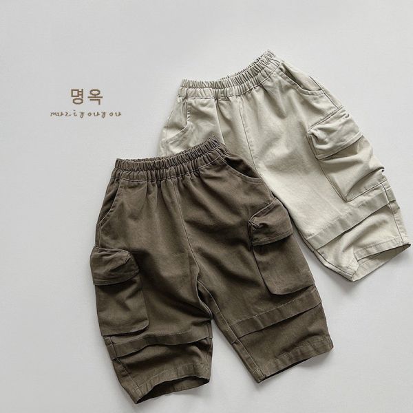 預購秋款男童工裝帥氣長褲尺寸80-130 