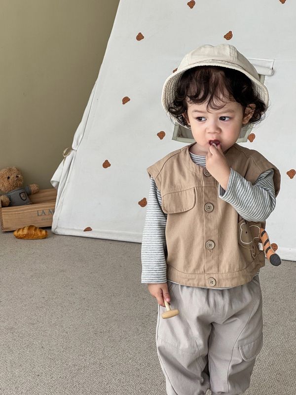 預購秋款男女童動物背心尺寸73-120 