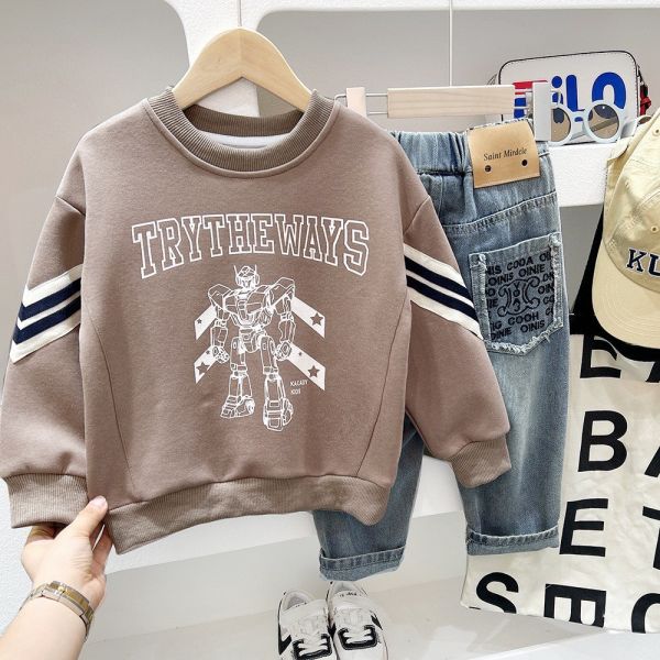 預購秋款男童機器人上衣尺寸100-150 