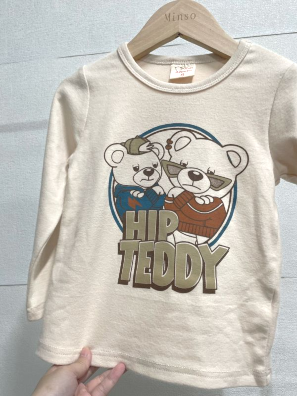 現貨秋款男女童泰迪熊上衣 