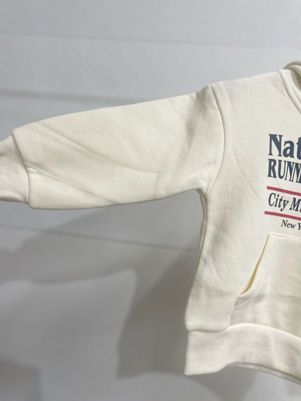 現貨冬款男女童美式字母薄絨帽T上衣尺寸05-17 