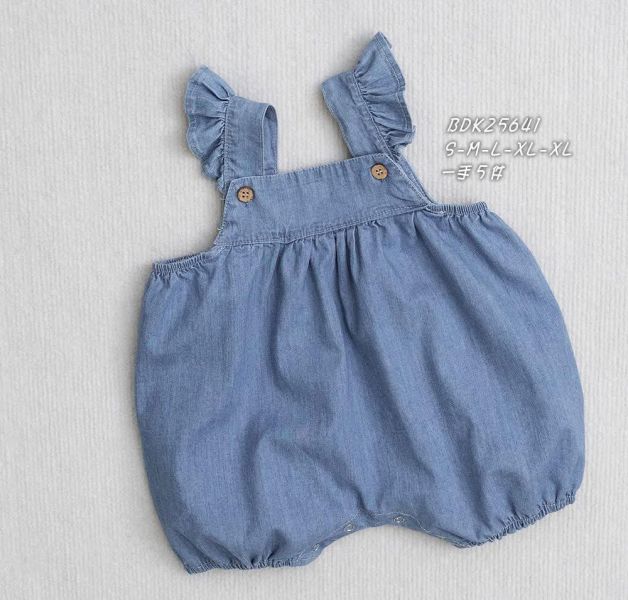 25641現貨夏款EPK女寶淺牛仔棉吊帶褲尺寸70-95 