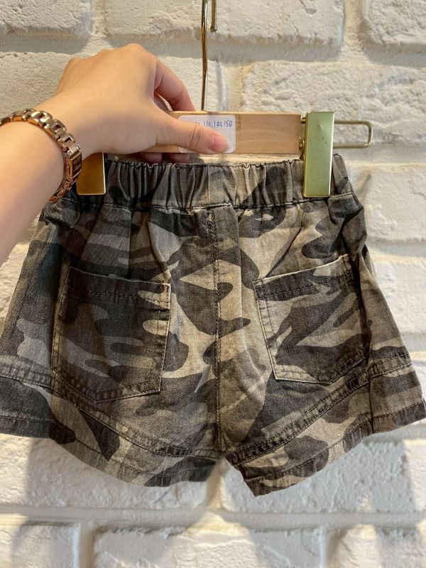 26092-2現貨夏款女童深色迷彩短褲尺寸80-120 
