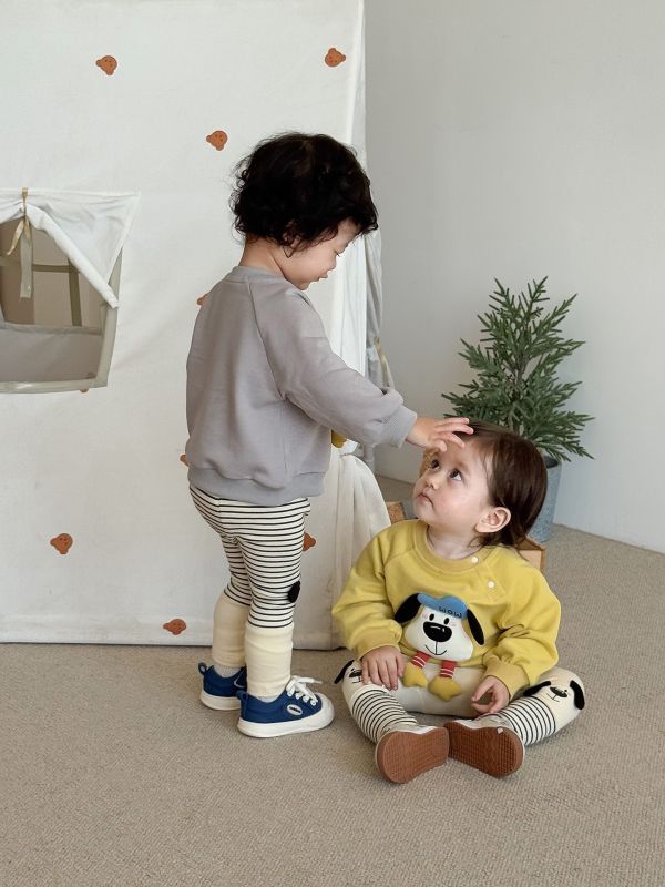 預購秋款男女童可愛立體狗狗玩偶套裝尺寸73-120 