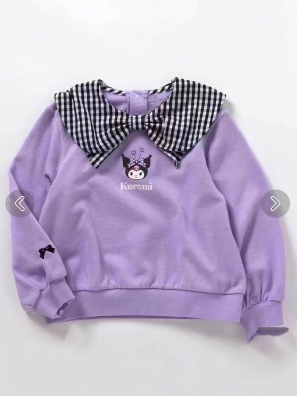 預購冬款女童日系卡通翻領上衣尺寸90-140 
