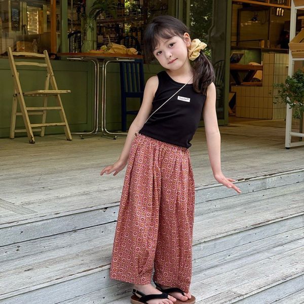 預購夏款女童休閒背心上衣 尺碼90-150 