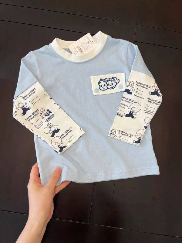 預購+現貨日單男童原田假兩件上衣尺寸90-130 