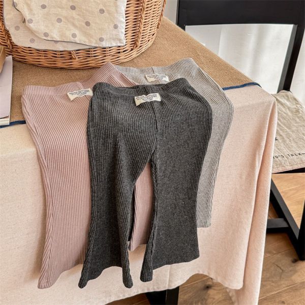 預購秋款女童百搭內搭喇叭褲尺寸80-130 