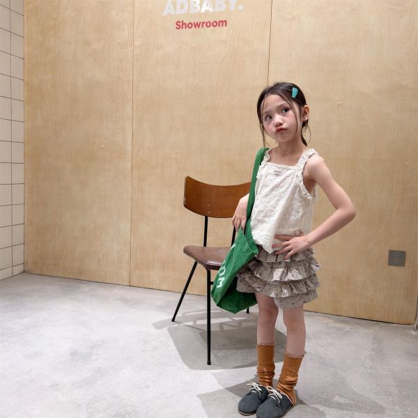 預購夏款女童百搭氣質花苞裤 