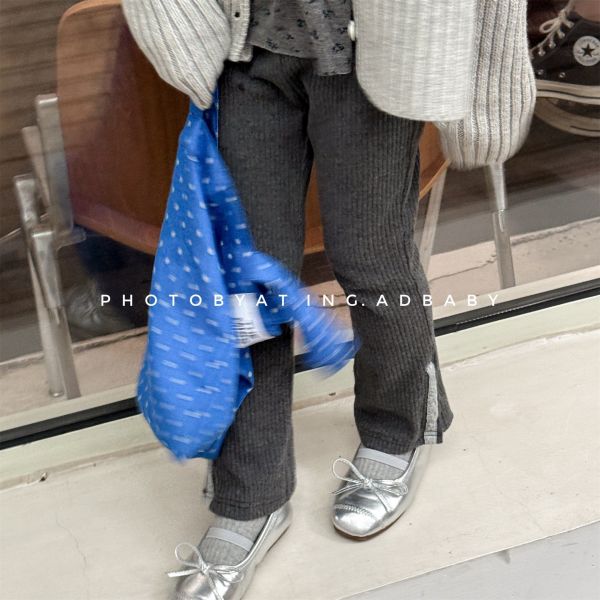 預購秋款女童刺繡內搭褲尺寸80-130 