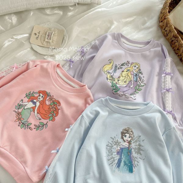 預購秋款女童公主蝴蝶結上衣尺寸100-140 