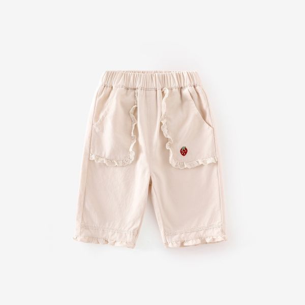 預購秋款女童花邊休閒褲套裝尺寸73-120 