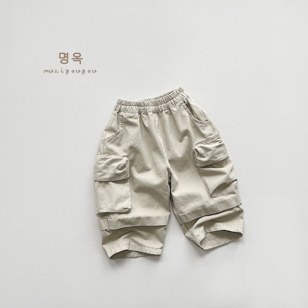 預購秋款男童工裝帥氣長褲尺寸80-130 