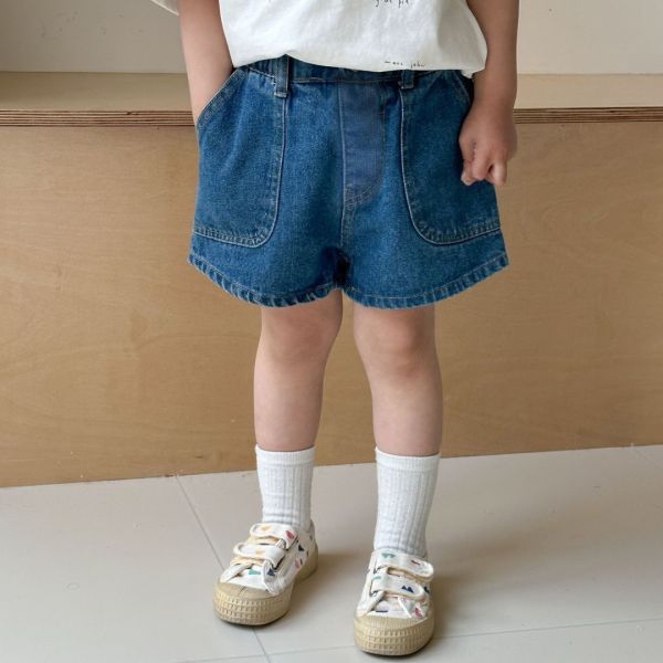 【預購】夏款-男女童手足牛仔褲 