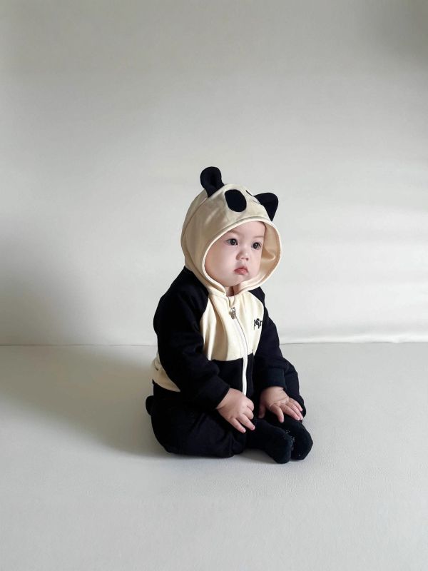 預購夏款男女童熊貓套裝尺寸73-110 