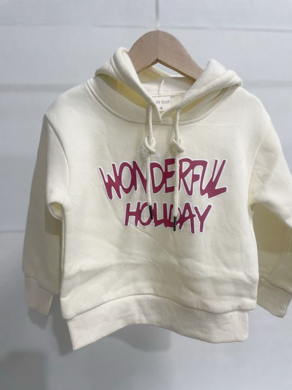 現貨冬款女童字母蝴蝶結薄絨帽T上衣尺寸05-17 