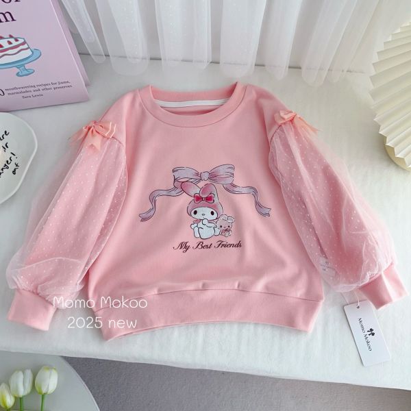 預購秋款女童可愛卡通上衣尺寸100-140 