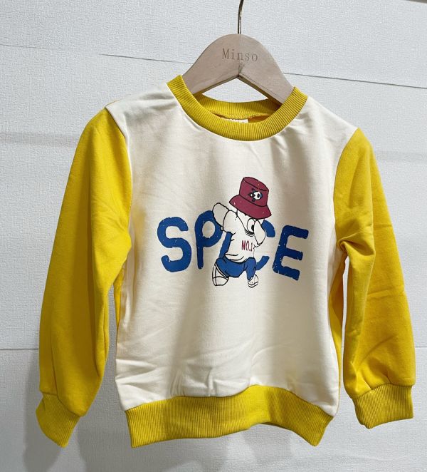 現貨秋款男女童熊熊上衣 