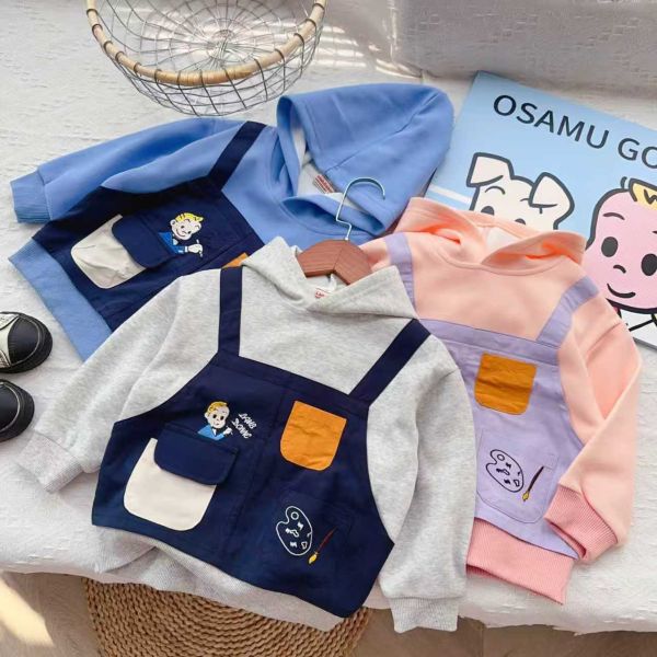 預購日單男女童原田手足帽T上衣尺寸90-130 