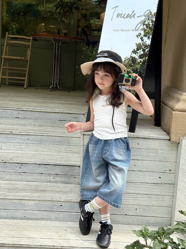 預購夏款女童休閒背心上衣 尺碼90-150 