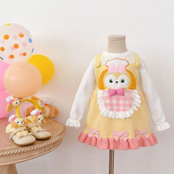 預購秋款設計師品牌日系狗狗公主針織洋裝 