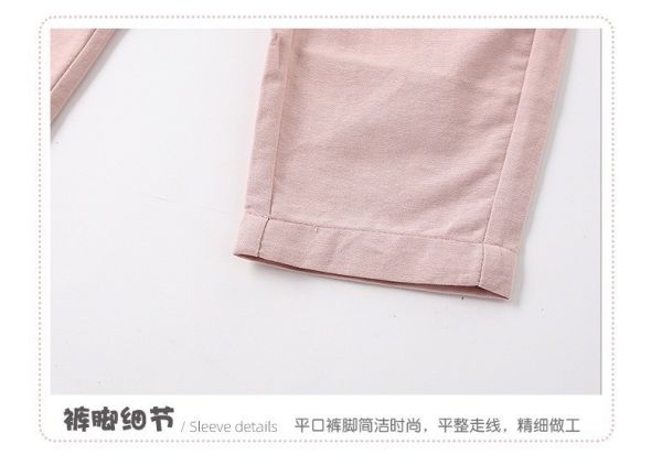 預購秋款女童百搭休閒長褲尺寸90-140 