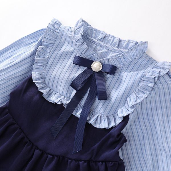 預購秋款女童學院風洋裝尺寸90-140 