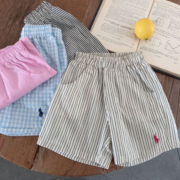 【預購】夏款-男女童日系小馬刺繡百搭褲 