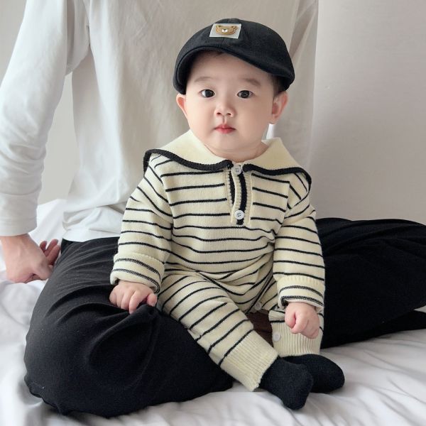 預購冬款男寶海軍領針織毛衣尺寸66-110 