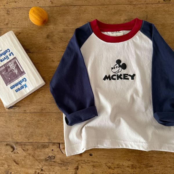 預購秋款男童米奇上衣尺寸90-140 