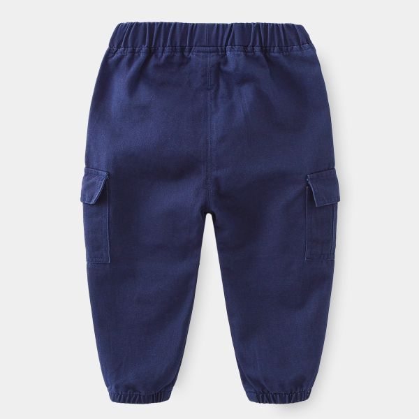 預購秋款男童帥氣百搭卡其工裝長褲尺寸90-130 