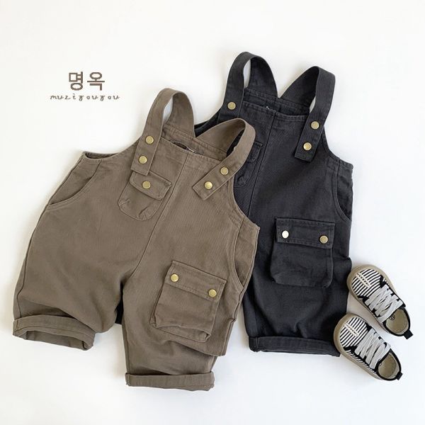 預購秋款日系男女童森林系吊帶褲尺寸80-130 