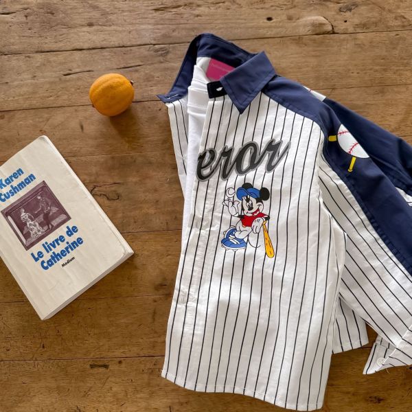 預購秋款男童米奇棒球服尺寸90-140 