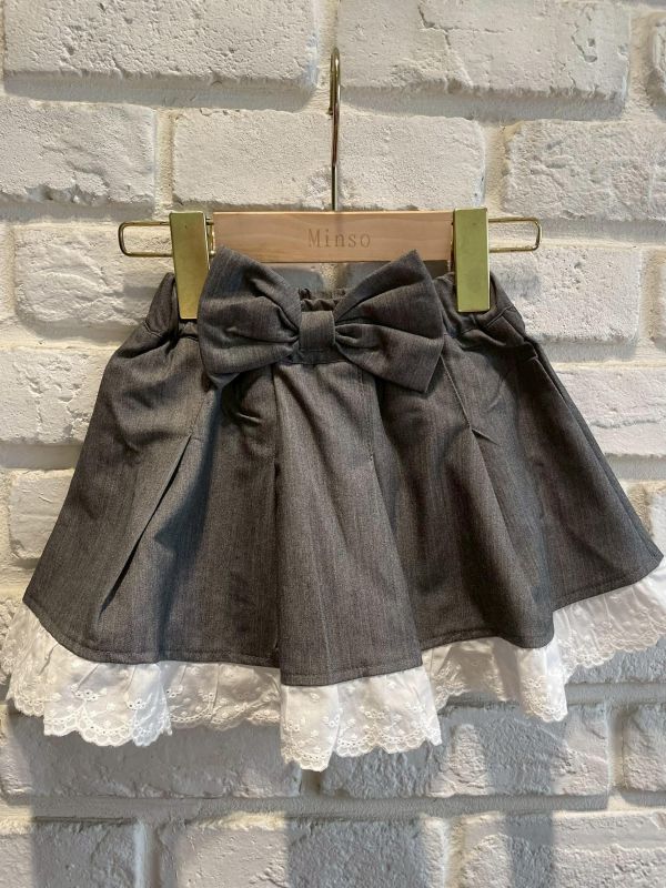 26027現貨夏款女童蝴蝶結花邊短褲尺寸90-130 