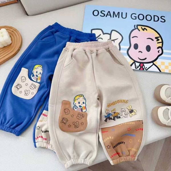 現貨冬款日單男童原田棉長褲尺寸90-130 