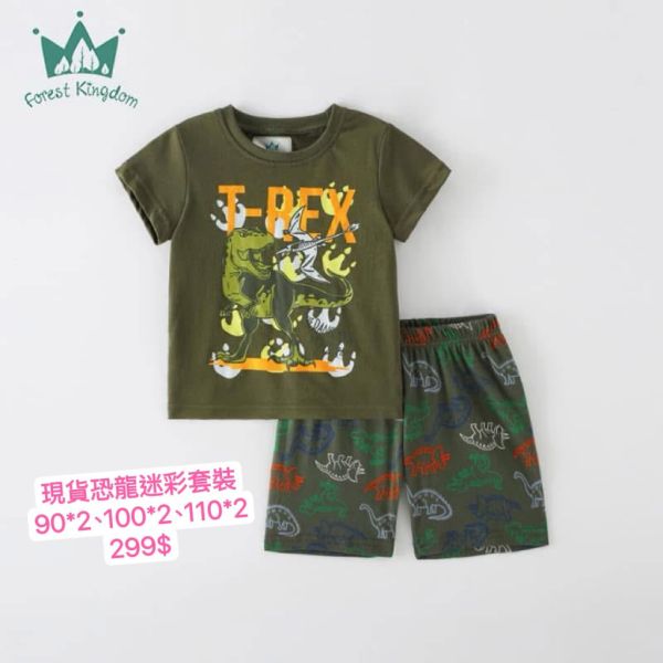 現貨男童恐龍套裝 
