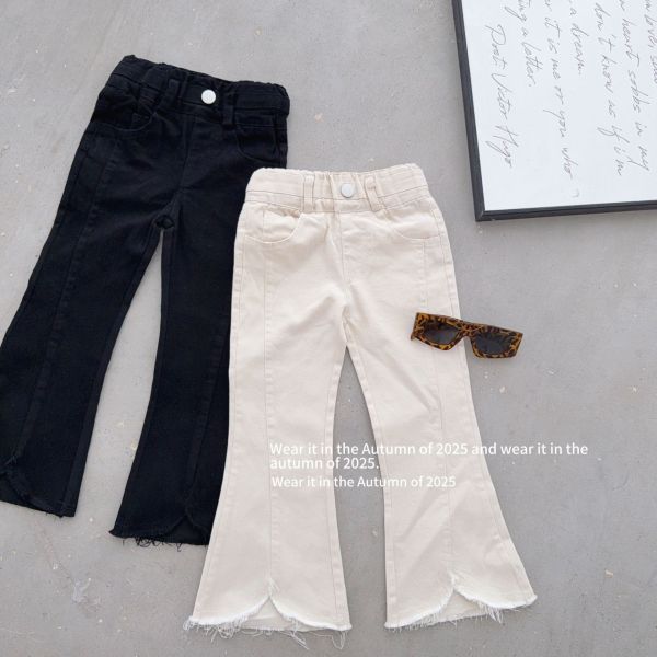 預購秋款女童氣質辣妹喇叭褲尺寸90-150 