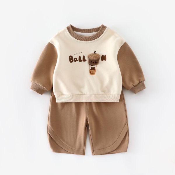 預購秋款男女童可愛玩偶套裝尺寸73-120 