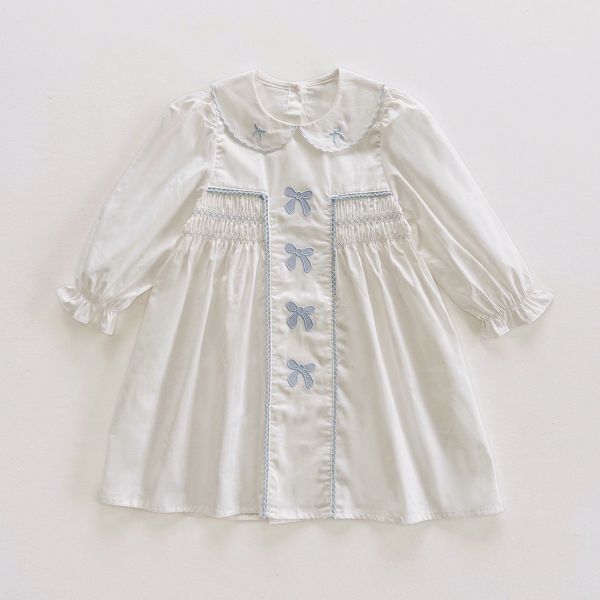 預購秋款女童法式蕾絲花邊公主連衣裙 尺寸90-140 