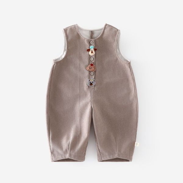 預購秋款男童狗狗吊帶褲尺寸73-120 