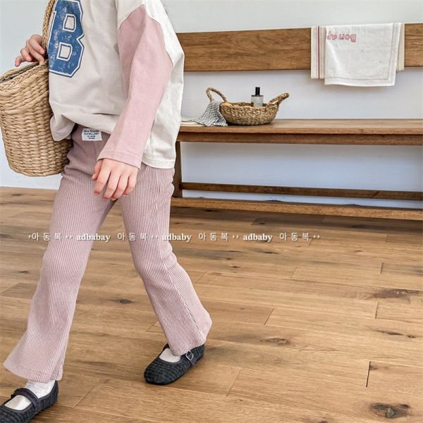 預購秋款女童百搭內搭喇叭褲尺寸80-130 