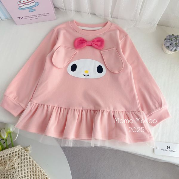 預購秋款女童可愛卡通造型裙尺寸100-140 