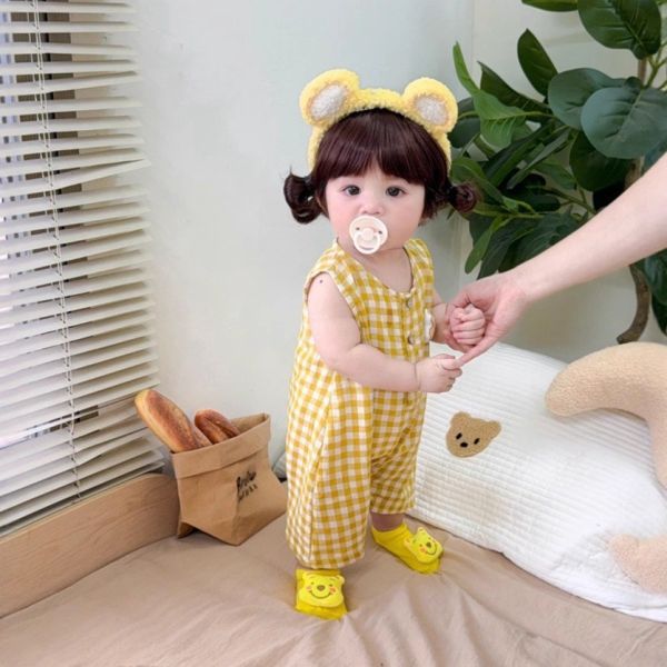 預購男女寶寶卡通無袖連身衣 