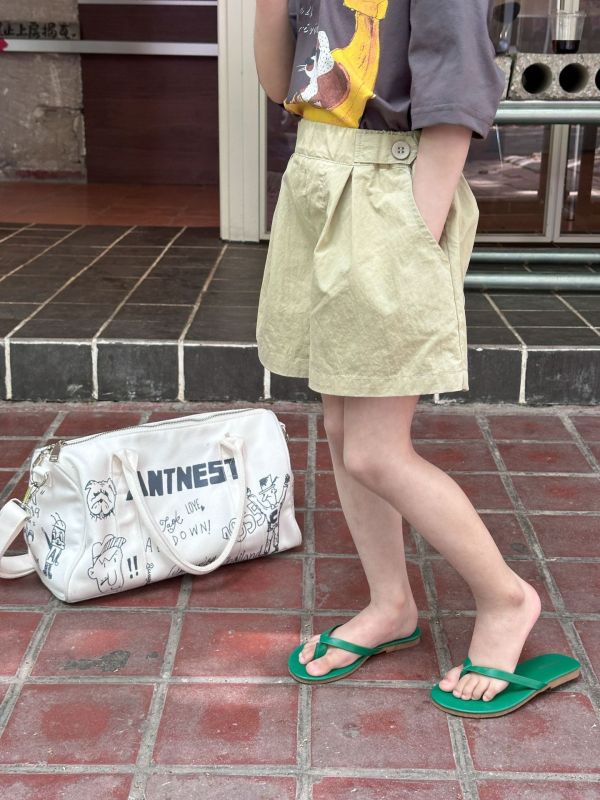 預購夏款女童韓版休閒寬熱褲短褲 尺碼90-150 